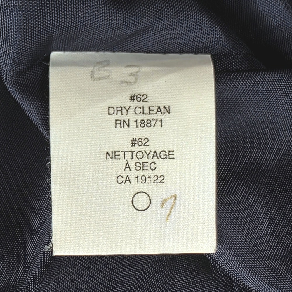 JH Collectibles Petites Blazer Womens Navy Blue Linen Blend Professional 12P - Picture 4 of 5